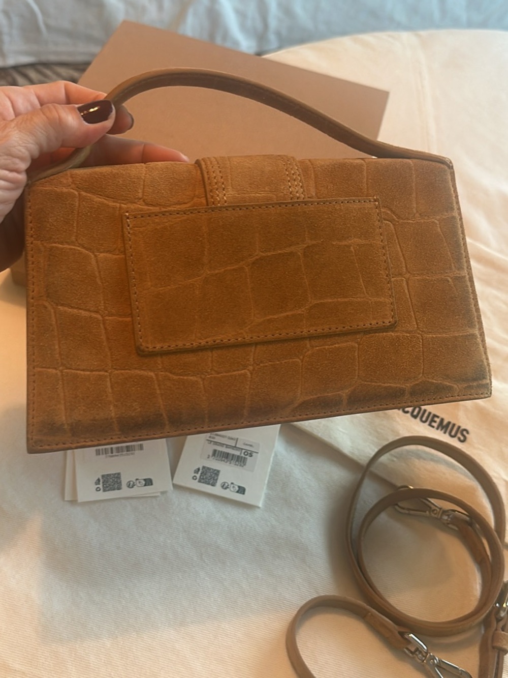 Jacquemus Le Grand Bambino Bag in Camel full set - Picture 3 of 14